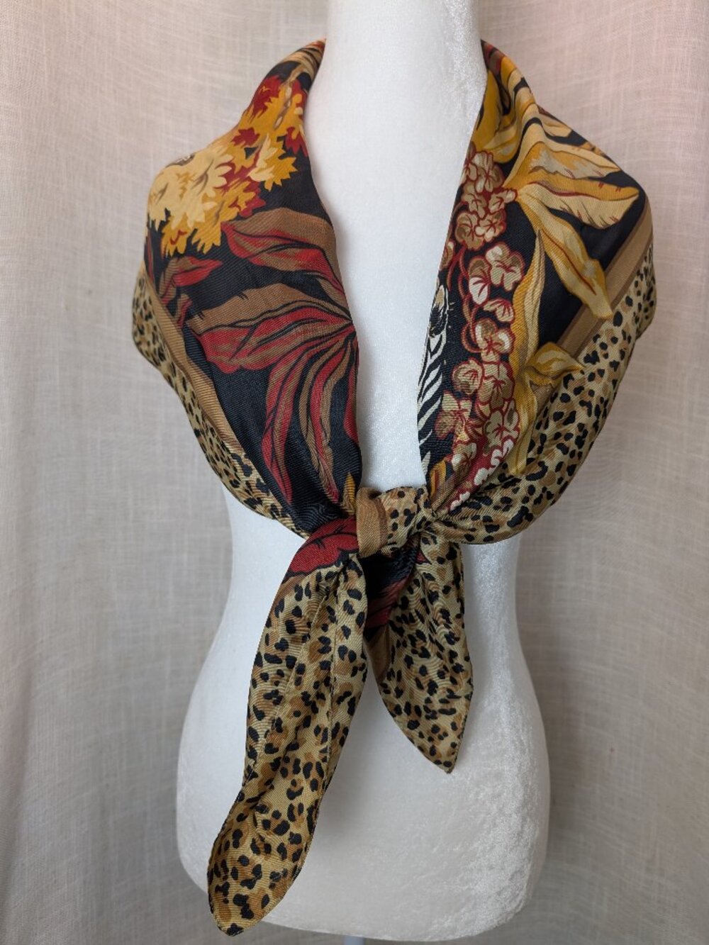 Safari Animal Print Scarf 34" x 34"